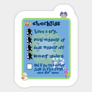 Bluey Checklist Sticker